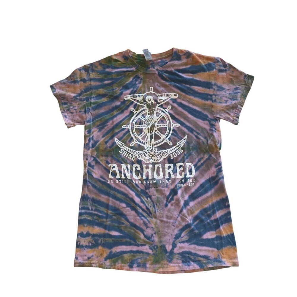 Jesus Christ Anchored Tie-Dye Tee